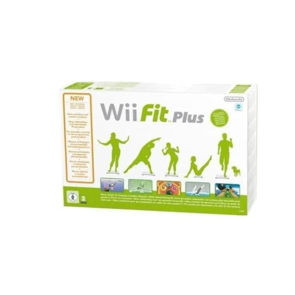 Balansbräda med wii fit plus sport fitnessspel på nintendo wii och wii u-konsoler- REFURBISHED