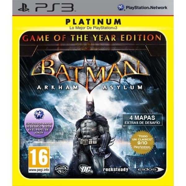 Batman Arkham Asylum -Årets spel- Återutgivning - PS3 - 11317- USED