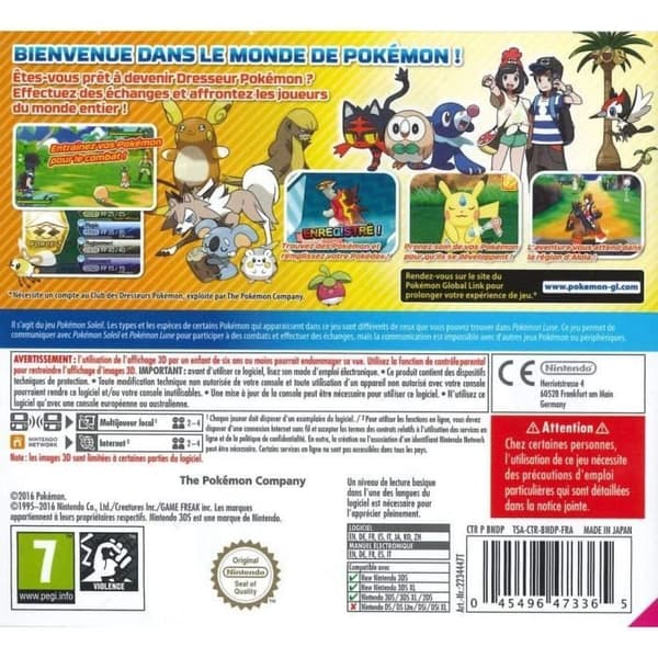 Pokemon Sun-spel på Nintendo 3DS och 2DS-konsoler- REFURBISHED