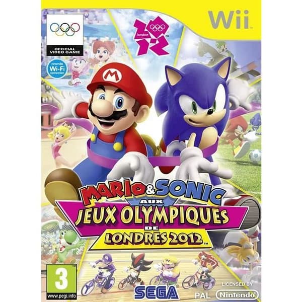 TV-spel - Nintendo - Mario Sonic vid de olympiska spelen i London 2012 - Wii - Standard Edition - Sport- REFURBISHED