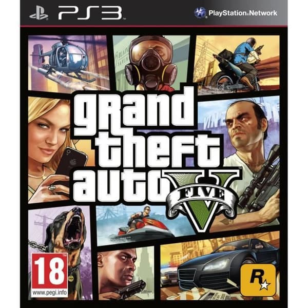 Grand Theft Auto V (GTA 5) - Playstation 3 (PS3) -- USED