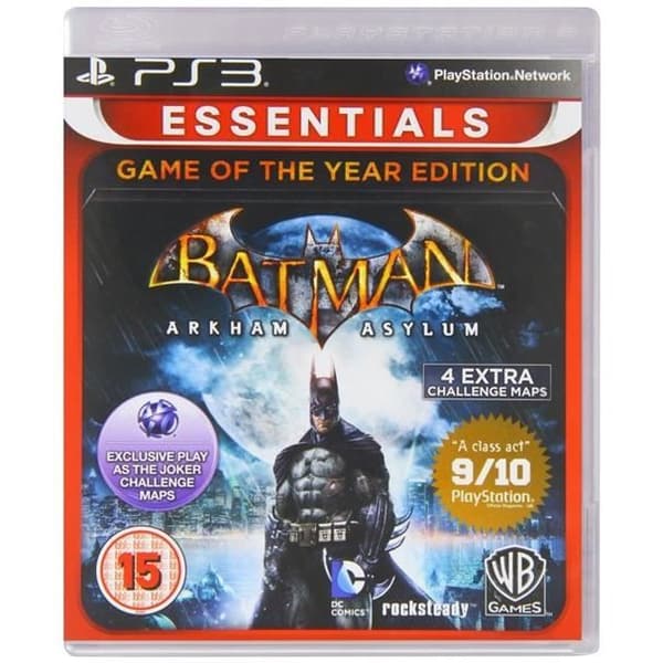 Batman: Arkham Asylum -- GOTY (Essentials) PS3- REFURBISHED