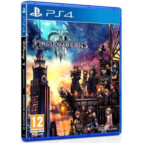 Kingdom Hearts 3 PS4-spel + 1 gratis Mario-klistermärke- REFURBISHED