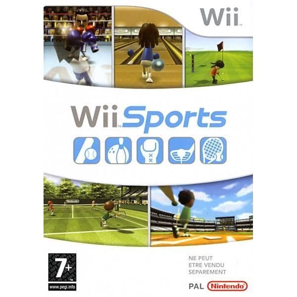Wii Sports + Gratis klistermärken- USED