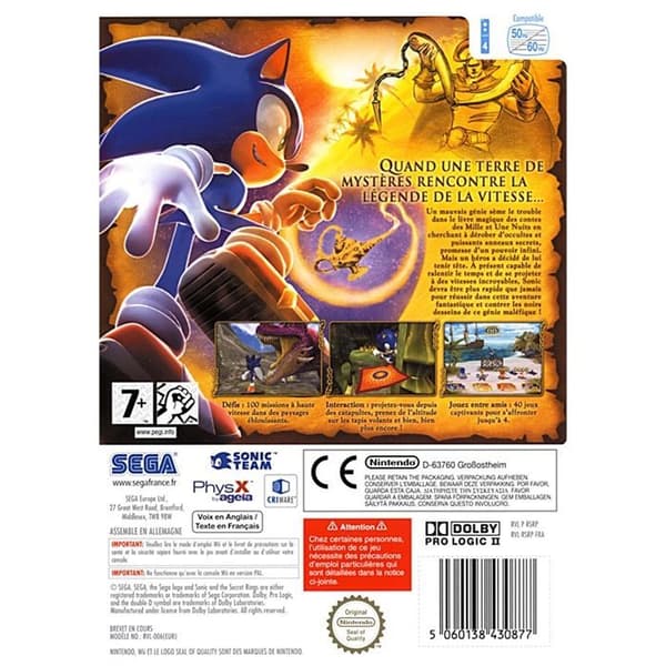 SONIC AND THE SECRET RINGS / NINTENDO KONSOLSPEL- REFURBISHED