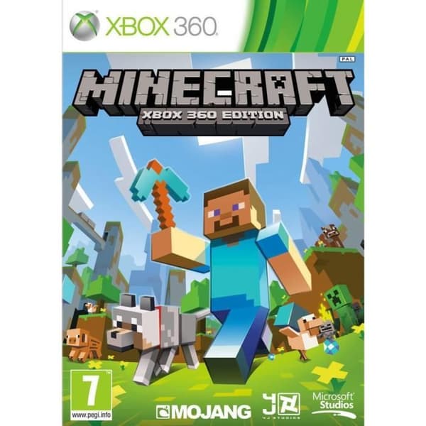 Xbox 360 Minecraft-spel - Tysk import - Standard Edition - Casual - Onlineläge - PEGI 7+- REFURBISHED