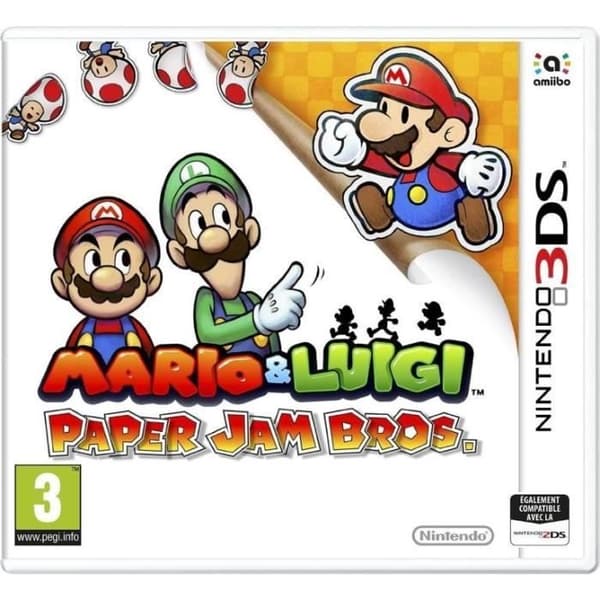 MARIO &amp; LUIGI PAPPER JAM BROS 3DS- REFURBISHED