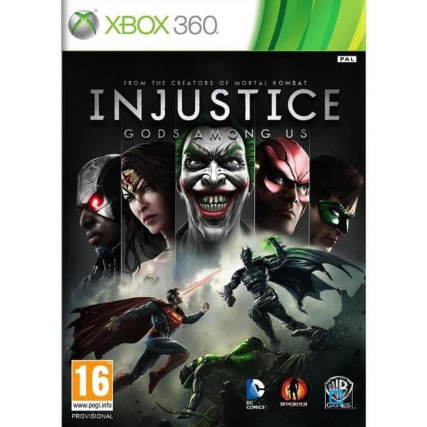 INJUSTICE / XBOX 360 konsolspel- REFURBISHED