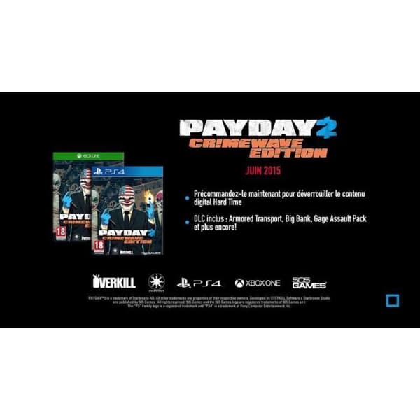 Payday 2 Crimewave Edition XBOX One Game- REFURBISHED