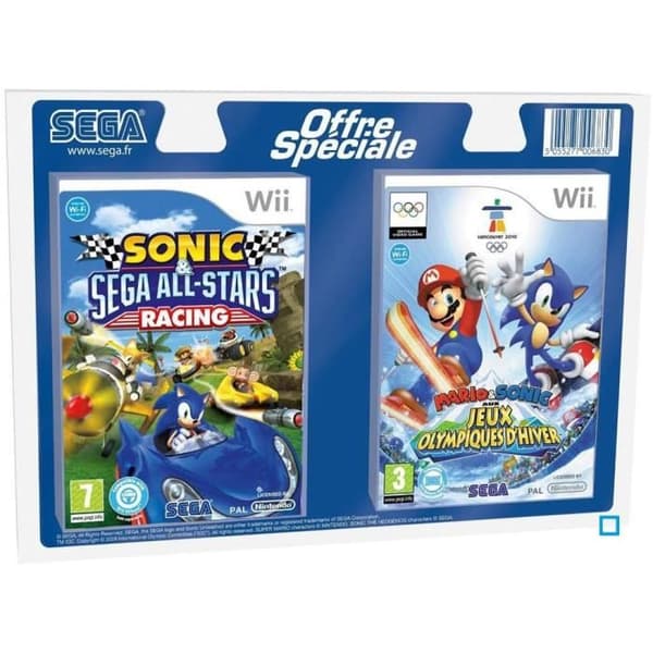 BIPACK SONIC / Wii konsolspel- REFURBISHED