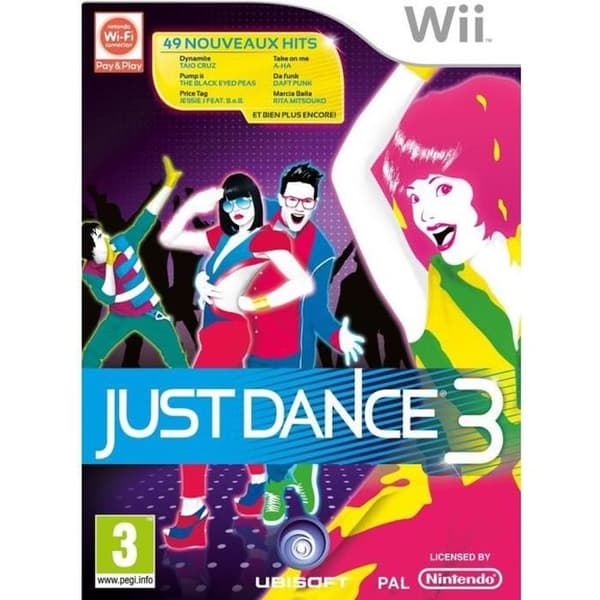 JUST DANCE 3 / Wii-konsolspel- USED