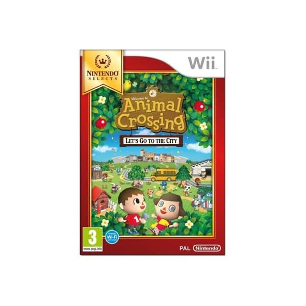 Animal Crossing Let's Go to the City Nintendo väljer italienska Wii- USED