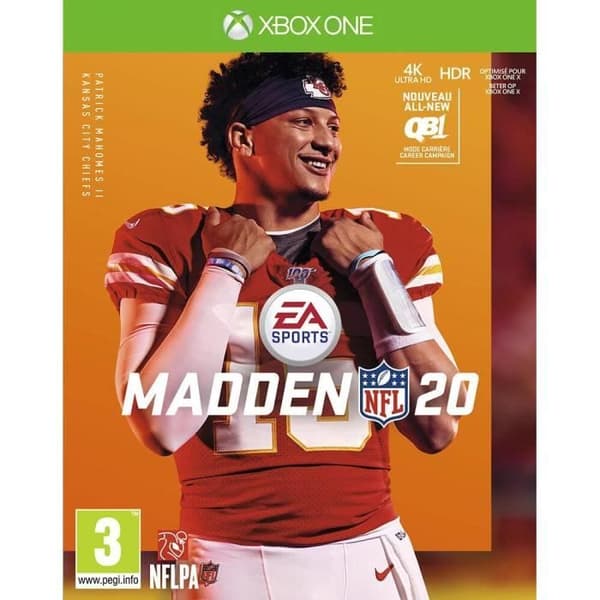 Amerikansk fotbollsspel - Madden NFL 20 - Xbox One - Standard Edition - Onlineläge- USED