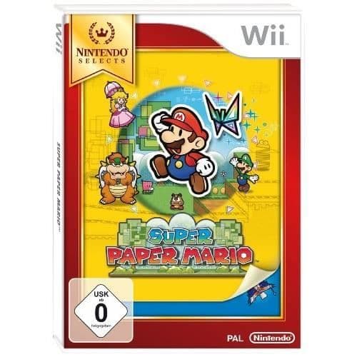 Videospel - NINTENDO - SUPER PAPER MARIO - Tysk Import - Wii - Plattform- USED