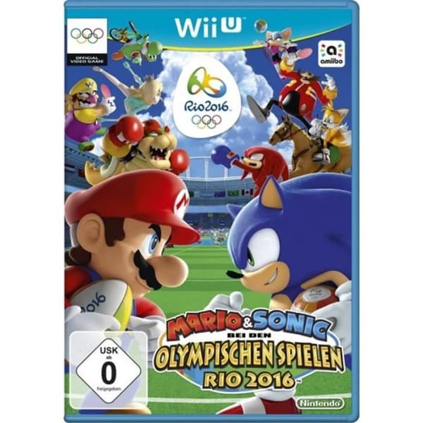 TV-spel - NINTENDO - Mario &amp; Sonic - OS 2016 - Wii U - Disc- USED