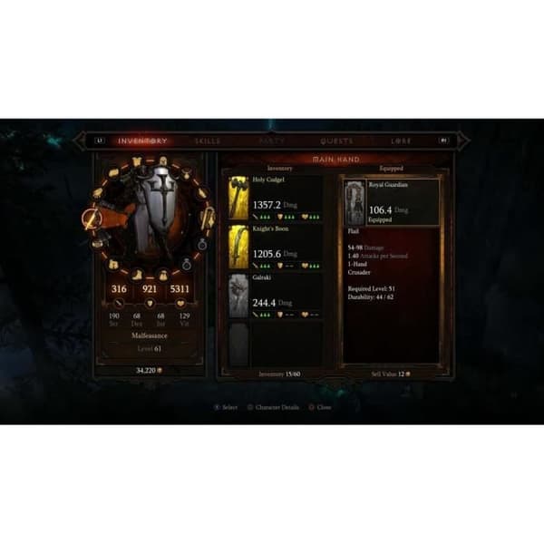 Diablo 3 III Ultimate Evil Edition Reaper of Souls (Xbox One)- REFURBISHED