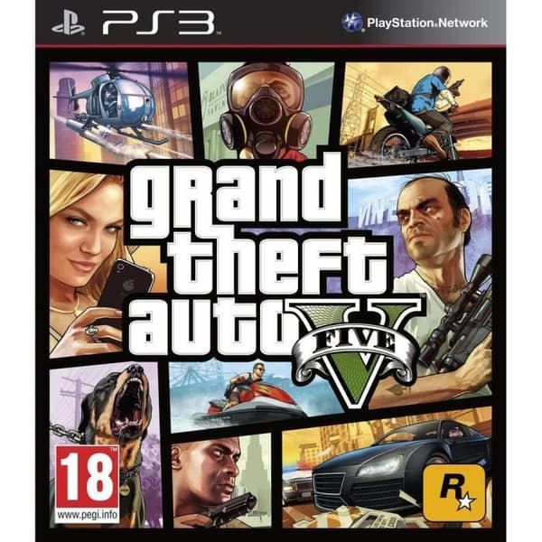 TV-spel - Take Two - Grand Theft Auto V - PS3 - Importerad version- USED