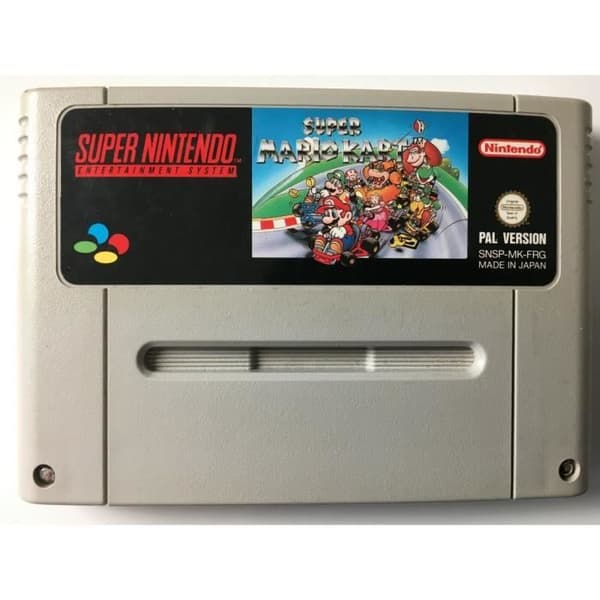 Super Mario Kart-spel på Super Nintendo Nes- REFURBISHED