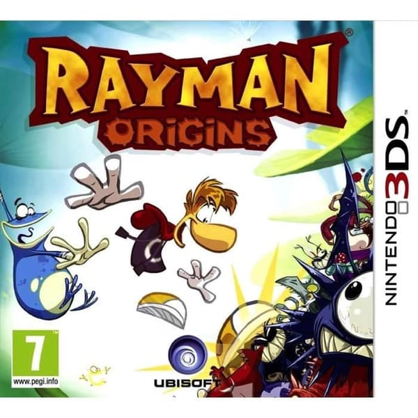 3DS-spel - Rayman Origins - Tysk import - Action - 7+ - Ubisoft- USED