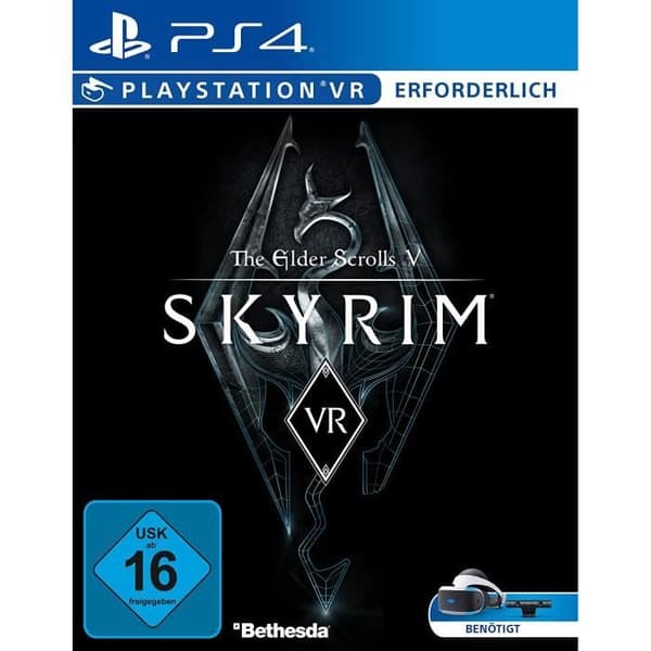 Rollspel - Bethesda - Skyrim VR PS4 USK 16 - Komplett på tyska (+ engelska) - Playstation VR-kompatibel- USED