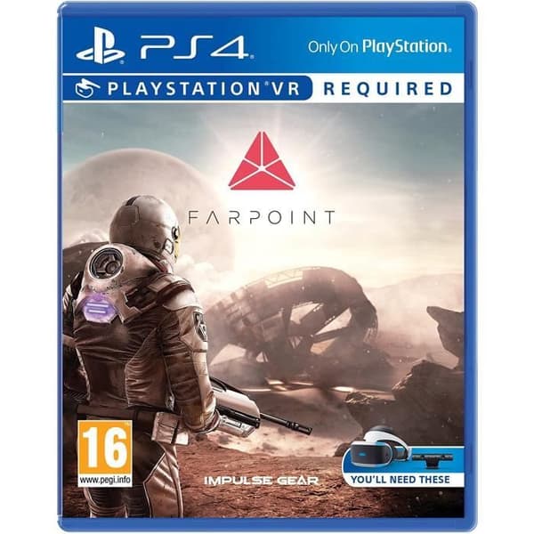 Spel - Farpoint - PSVR PS4 (Ny) - FPS-skytte - Online samarbete - Playstation VR-kompatibel- USED