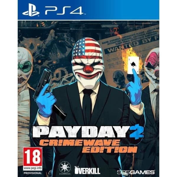 Payday 2 Crimewave Edition PS4-spel- REFURBISHED