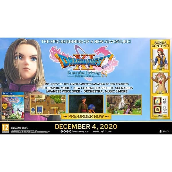 Rollspel - Dragon Quest - Dragon Quest XI S - Ultimate Edition - PS4 - 2D/3D