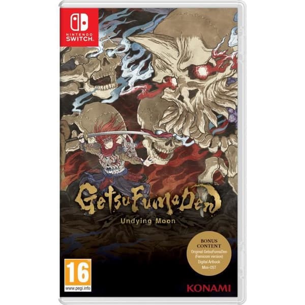 Videospelsaction - KONAMI - GETSUFUMADEN: UNDYING MOON - Nintendo Switch - Oktober 2021 - 1 spelare