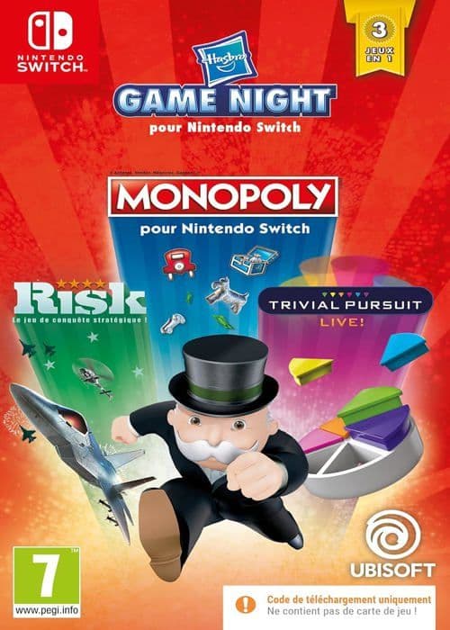Hasbro Game Night - Nintendo Switch - Kod i låda - Party Game - 1-4 spelare