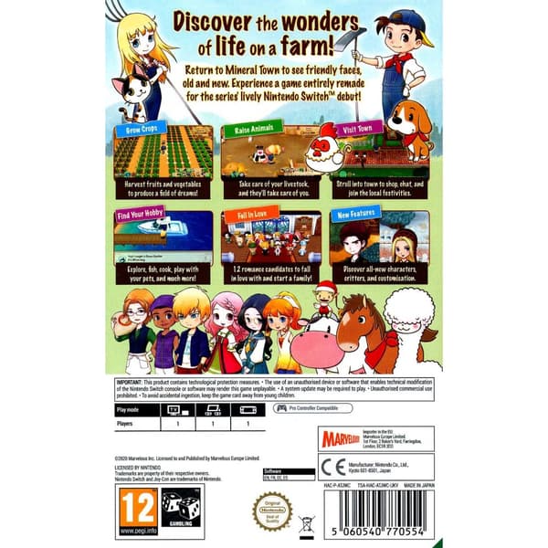 Story of Seasons Friends of Mineral Town Nintendo Switch