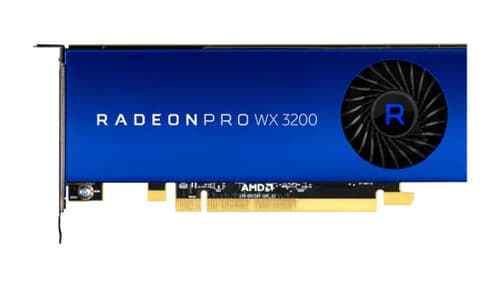 RADEON PRO WX 3200 4GB Sininen, Ruostumaton teräs