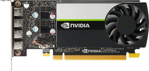 NVIDIA T1000 8GB GDDR6 PCIe 3x16 LP/FH Quad 4xMini DP / 896 Cuda cores / 50W