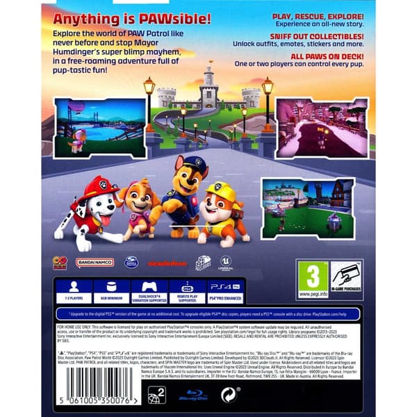 Paw Patrol World Playstation 4 PS4