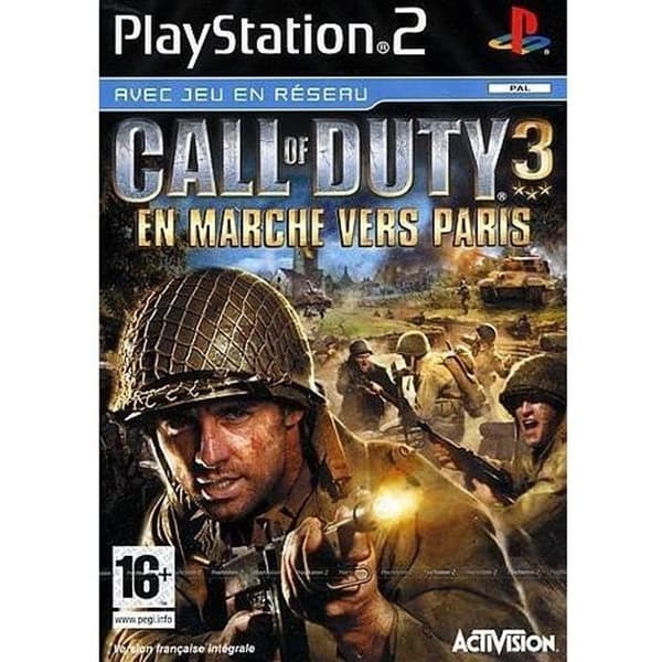 CALL OF DUTY 3 PLATINUM / PS2 konsolspel- REFURBISHED