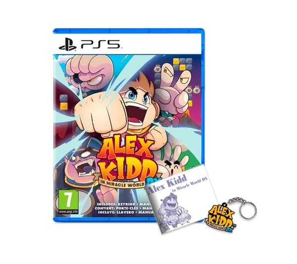NYTT! Alex Kidd in Miracle World DX med nyckelring och retromanal (EUR / PS5)