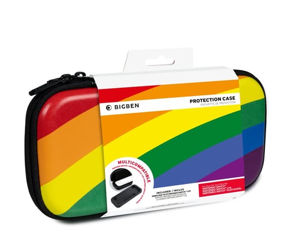 BigBen Interactive Travel Case Large - Rainbow (Switch) (PlayStation 5)