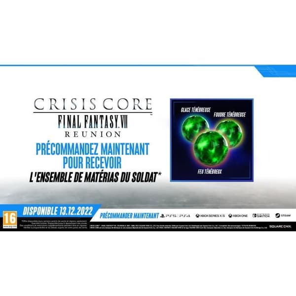 Crisis Core Final Fantasy VII Reunion PS5-spel