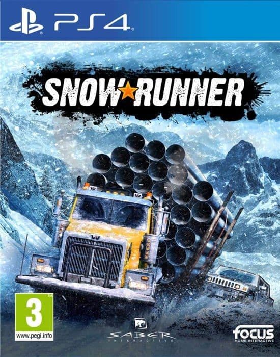 TV-spel - Snowrunner - PS4 - Terrängupplevelse - 40 fordon - Avancerad simulering