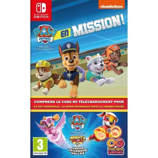 Paw Patrol On A Mission + Paw Patrol Save The Great Valley Compilation Switch Game