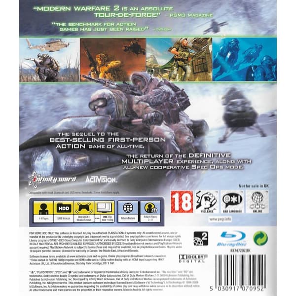 Call of Duty Modern Warfare 2 Playstation 3 PS3 (Begagnad)
