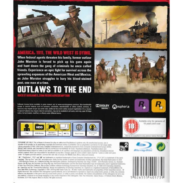 Red Dead Redemption Playstation 3 PS3 (Begagnad)