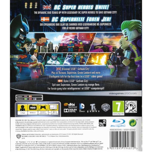 Lego Batman 2 DC Super Heroes Playstation 3 PS3 Nordic (Begagnad)
