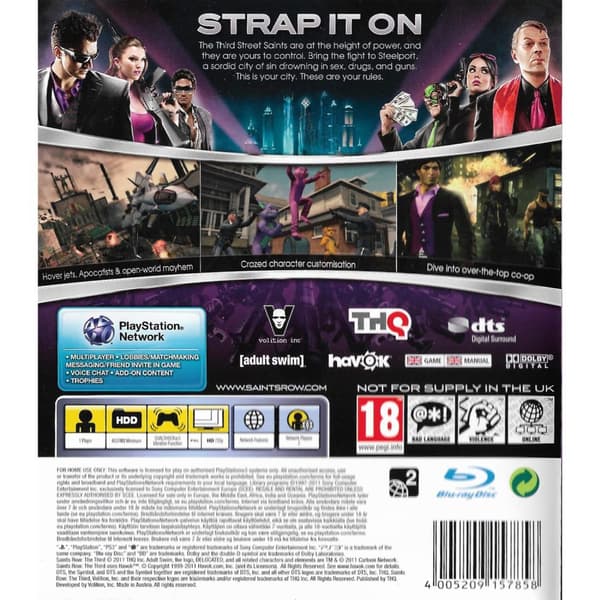 Saints Row the Third Playstation 3 PS3 (Begagnad)