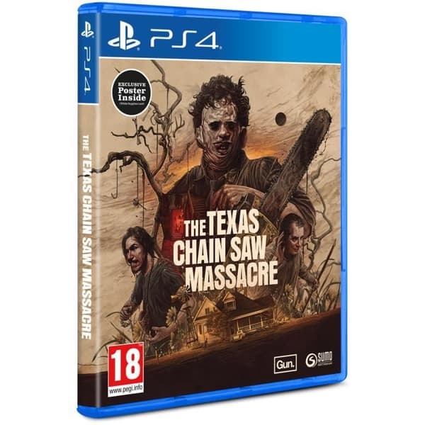 PS4-spel - The Texas Chain Saw Massacre - Äventyr - I låda - Multiplayer 3v4 - PEGI 18+