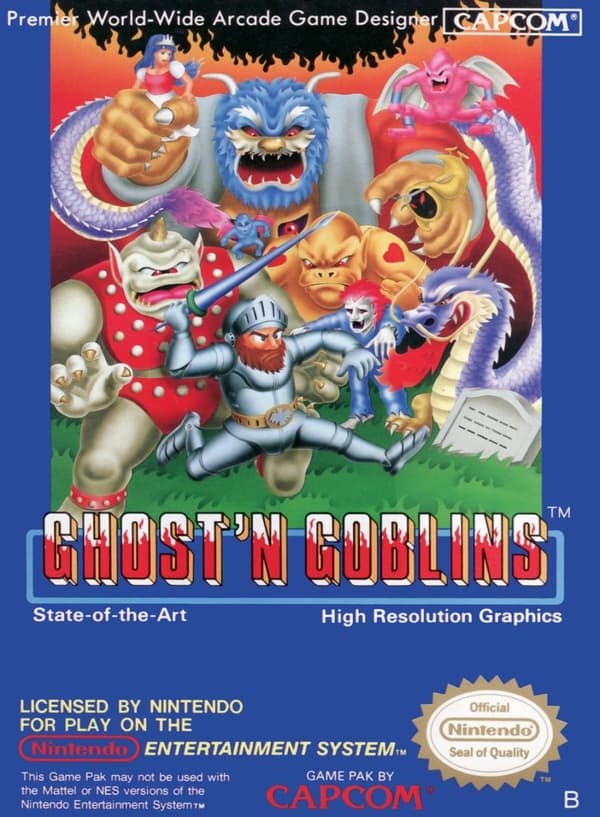 Ghost N Goblins - Nintendo 8-bit / Nes – SCN – Cart only