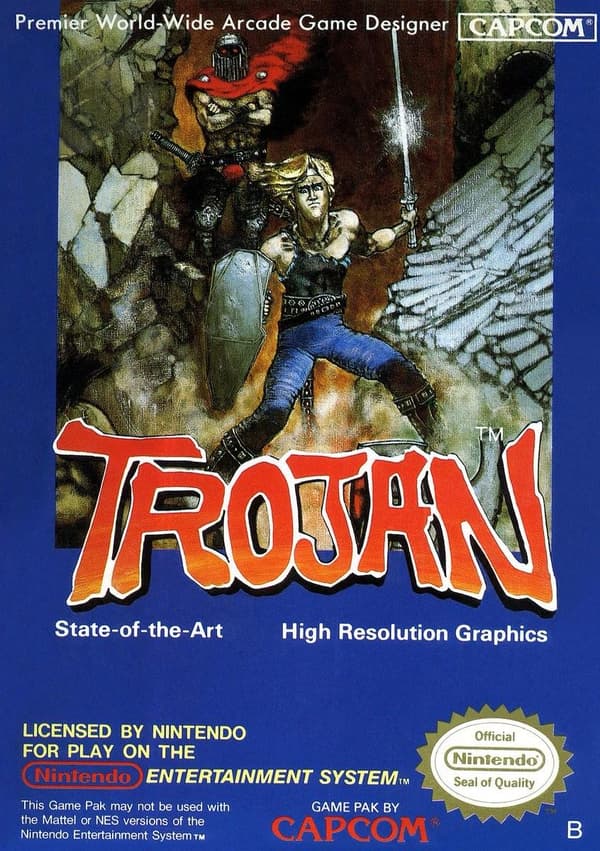 Trojan - Nintendo 8-bit – SCN – Cart only