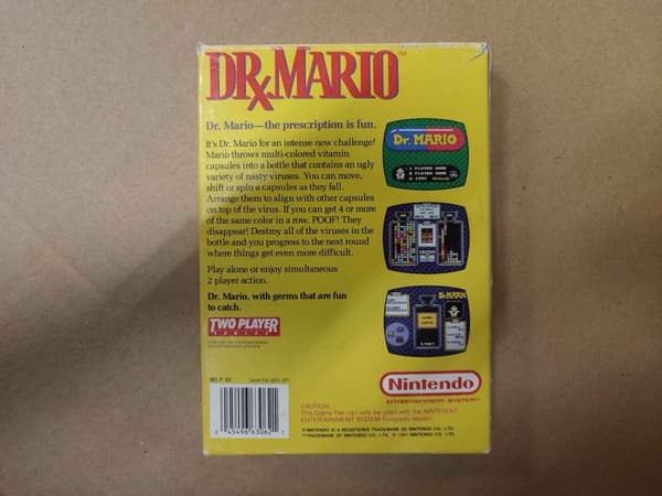 Dr. Mario - Nintendo 8-bit – SCN – CiB