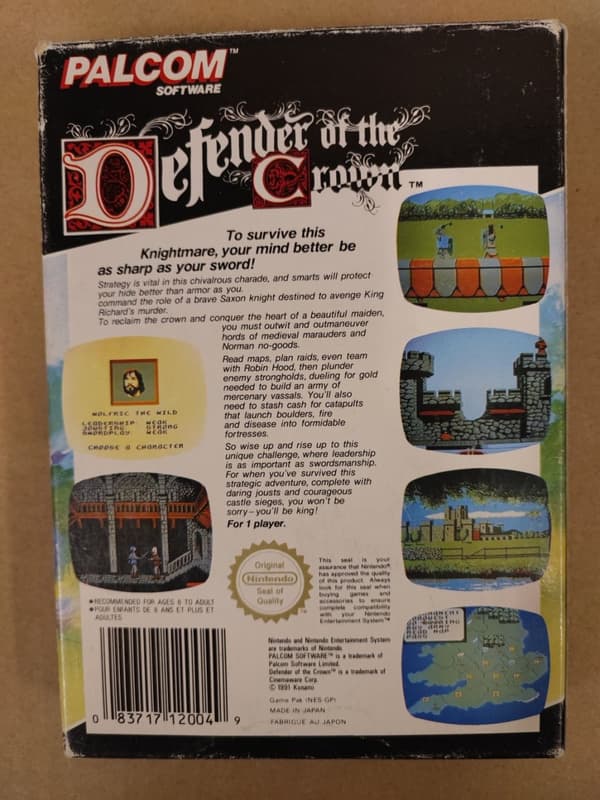 Defender of the Crown - Nintendo 8-bit – SCN – CiB
