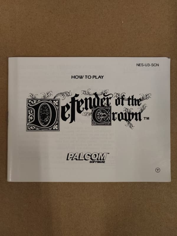 Defender of the Crown - Nintendo 8-bit – SCN – CiB