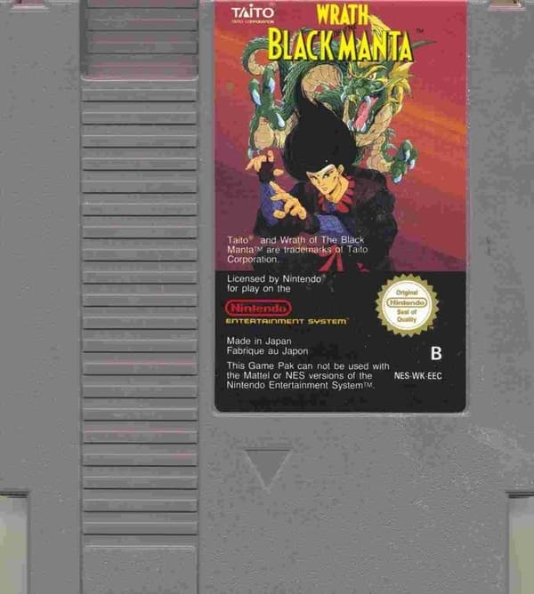 Wrath of the Black Manta - Nintendo 8-bit – SCN – Cart only